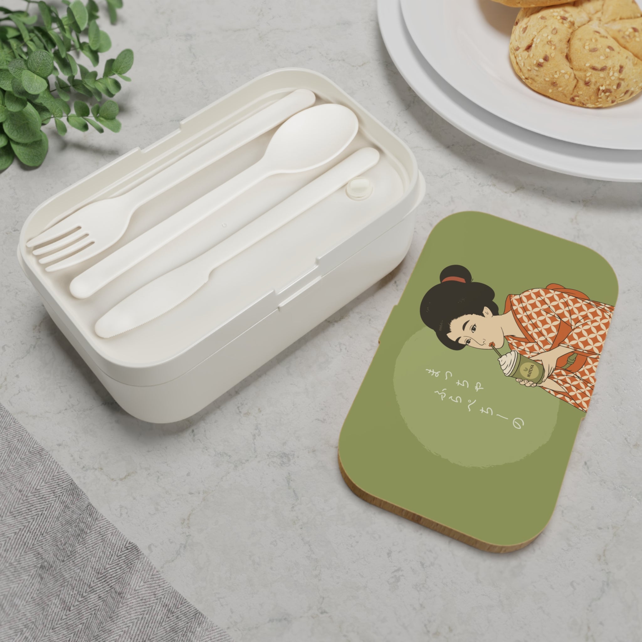 Charming Geisha Bento Lunch Box | Matcha Frappuccino