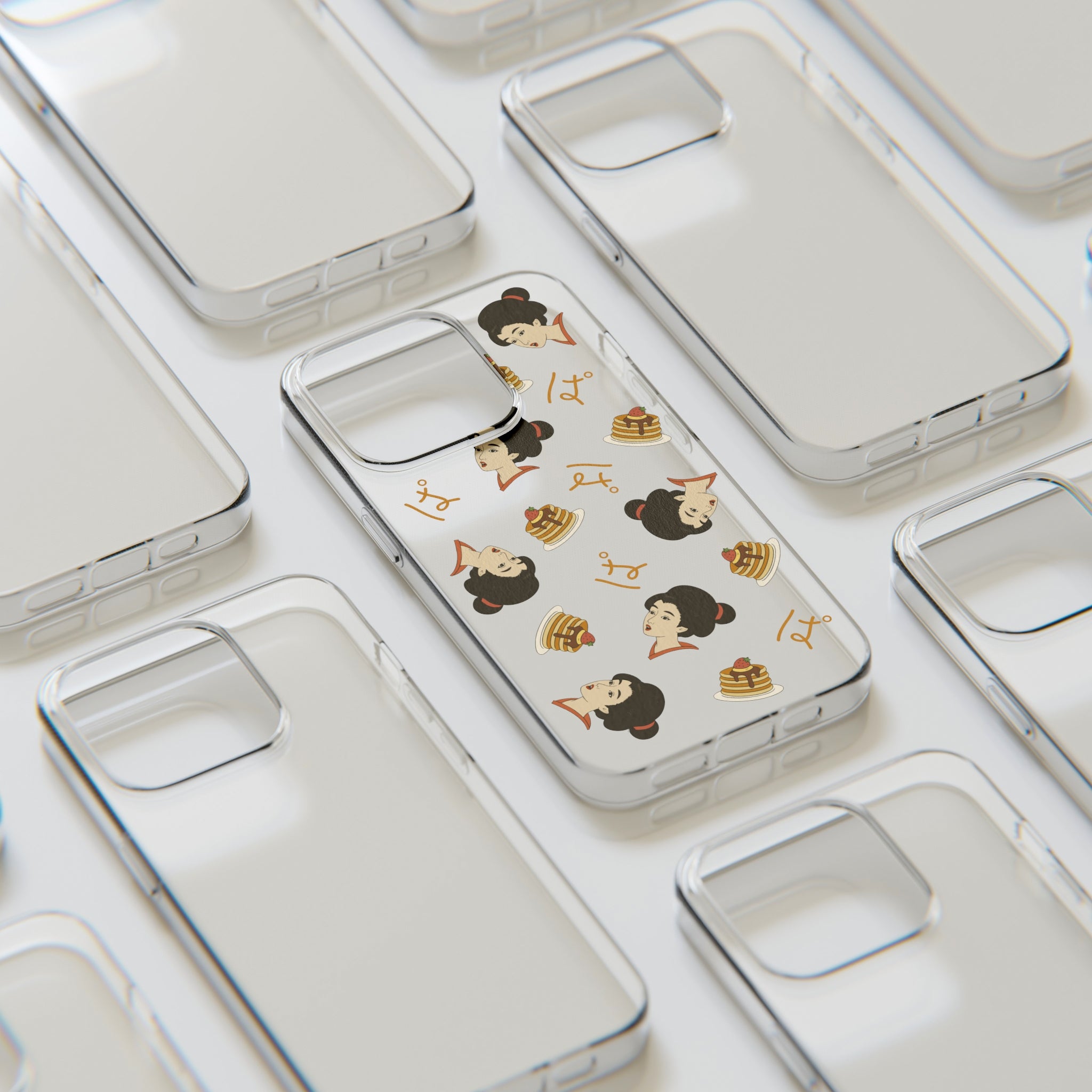 Charming Geisha Clear Silicone iPhone Case | Pancake
