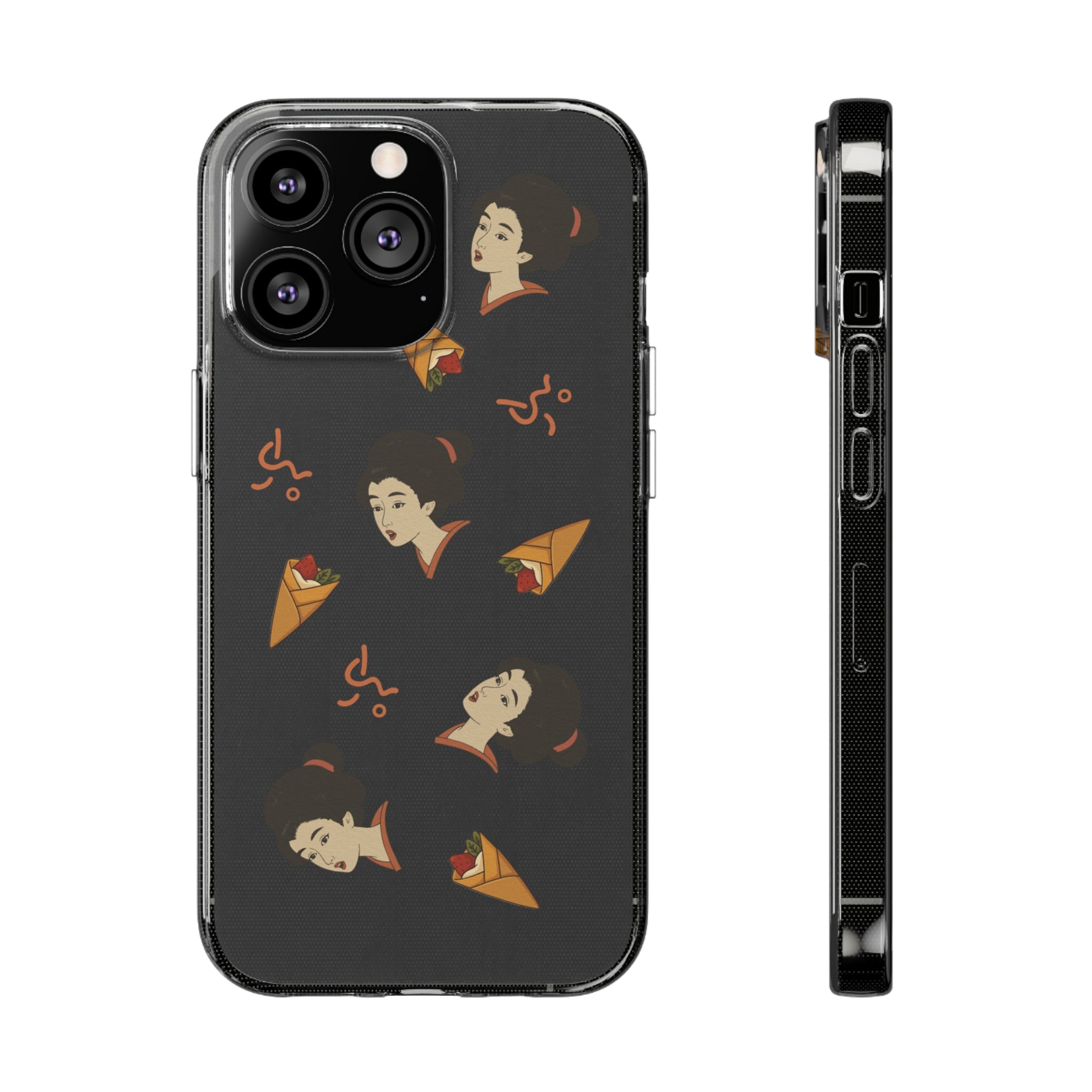 Charming Geisha Clear Silicone iPhone Case | Pancake