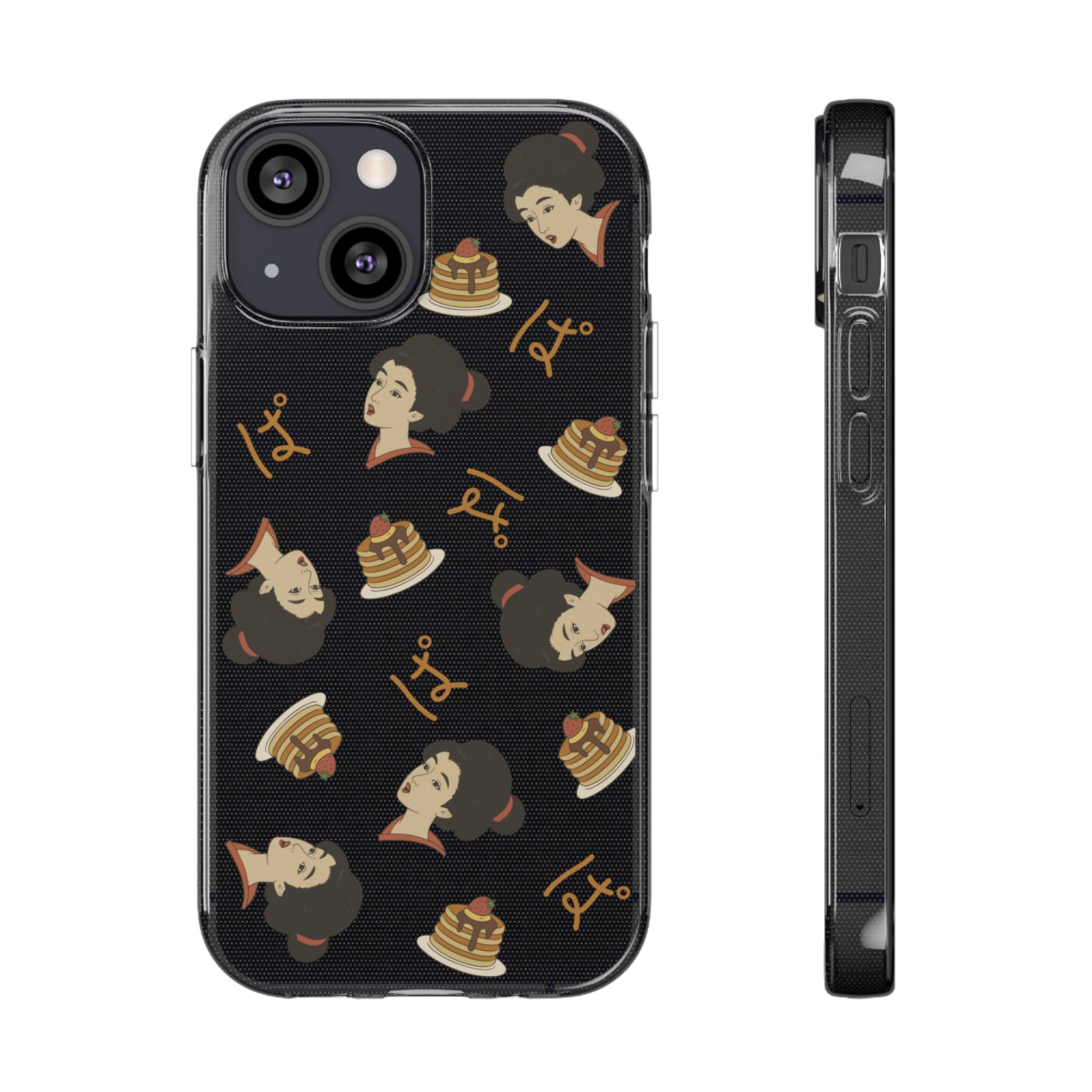 Charming Geisha Clear Silicone iPhone Case | Pancake