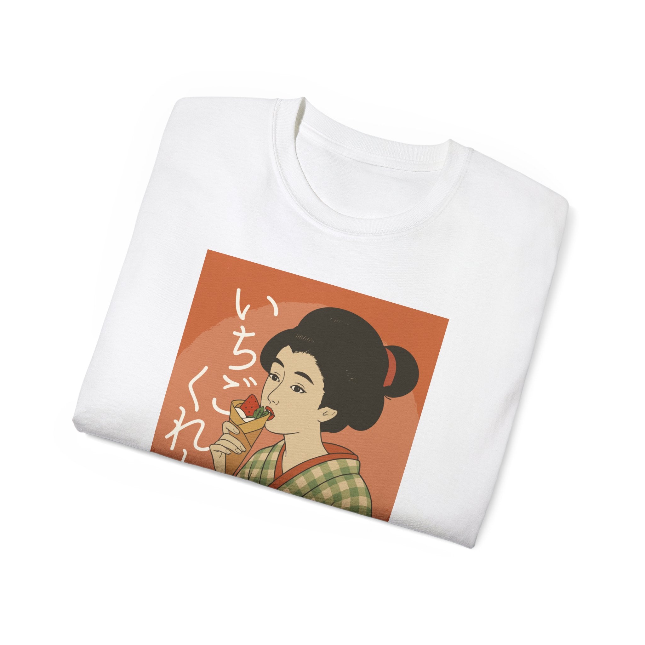 Charming Geisha Unisex Tee | Strawberry Crepe