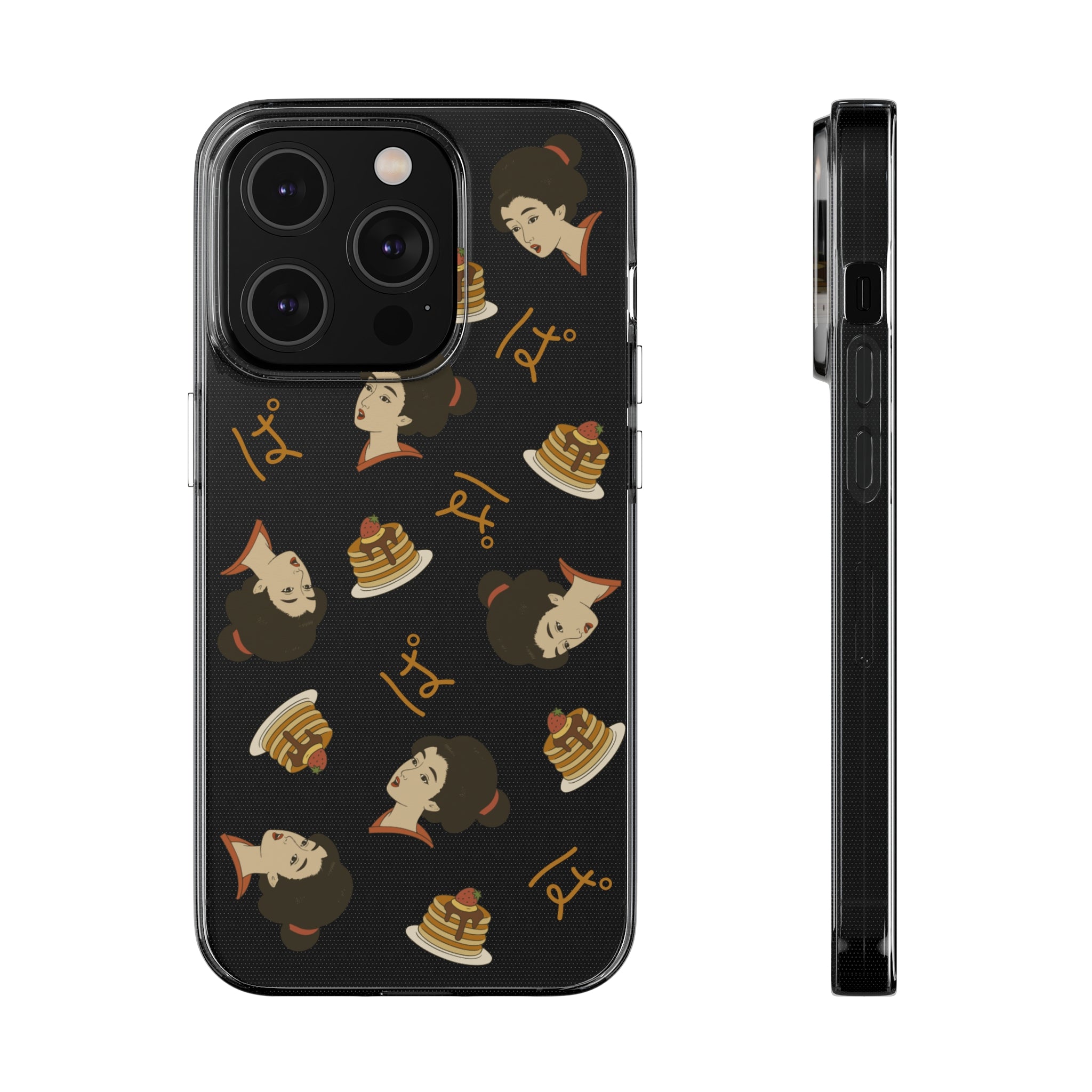 Charming Geisha Clear Silicone iPhone Case | Pancake