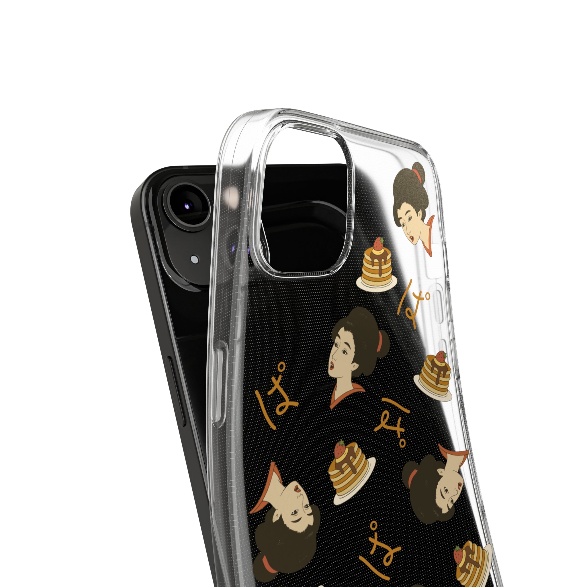 Charming Geisha Clear Silicone iPhone Case | Pancake