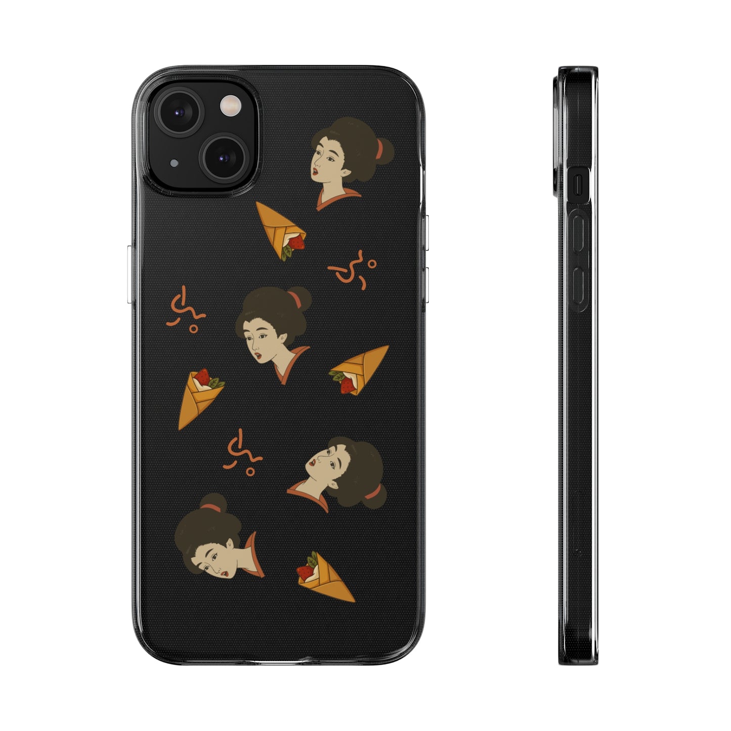 Charming Geisha Clear Silicone iPhone Case | Pancake