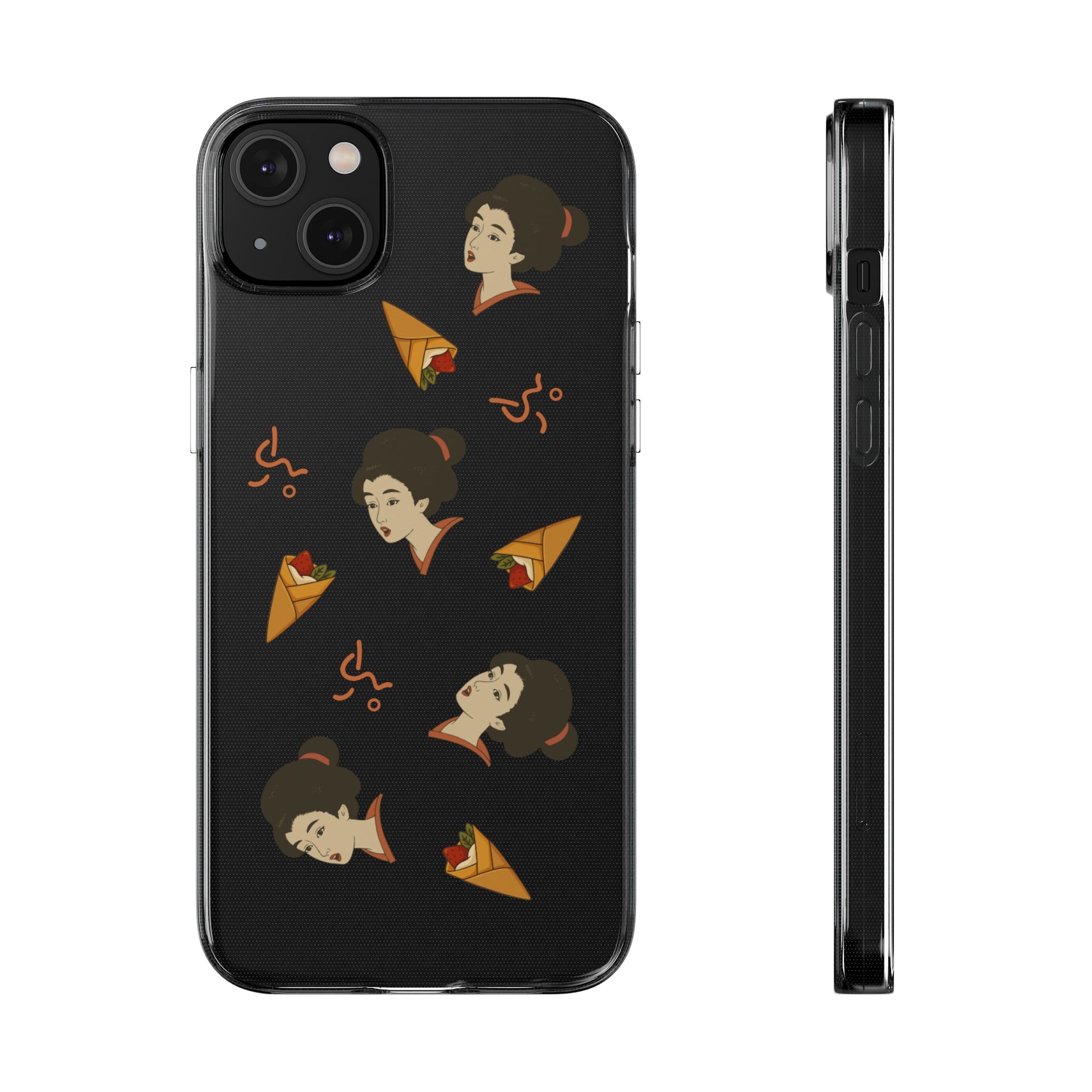Charming Geisha Clear Silicone iPhone Case | Pancake