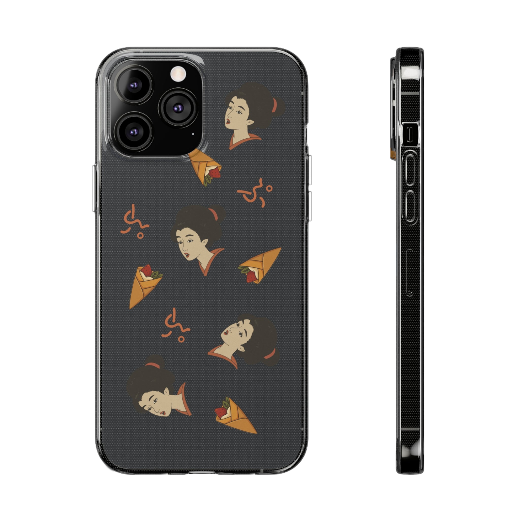 Charming Geisha Clear Silicone iPhone Case | Pancake