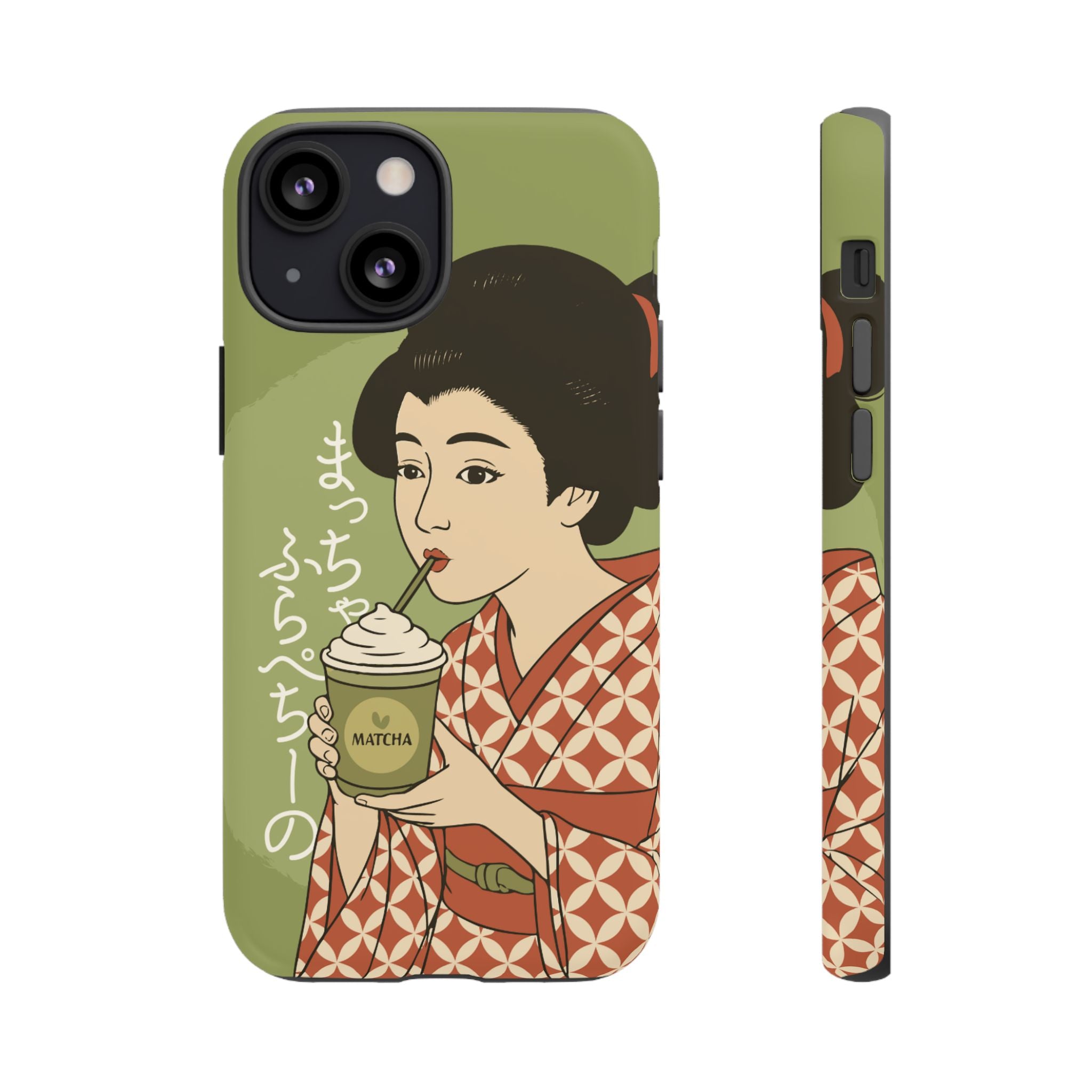Charming Geisha iPhone Case | Matcha Frappuccino