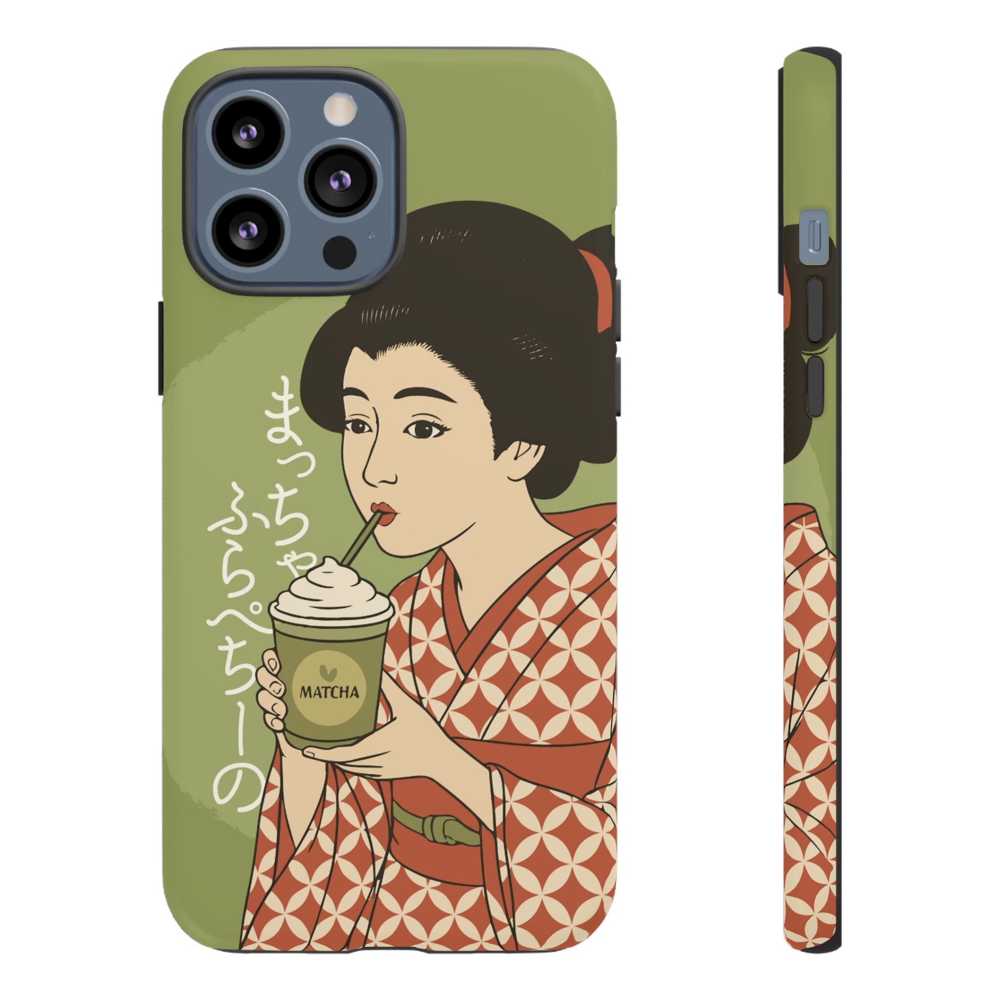 Charming Geisha iPhone Case | Matcha Frappuccino