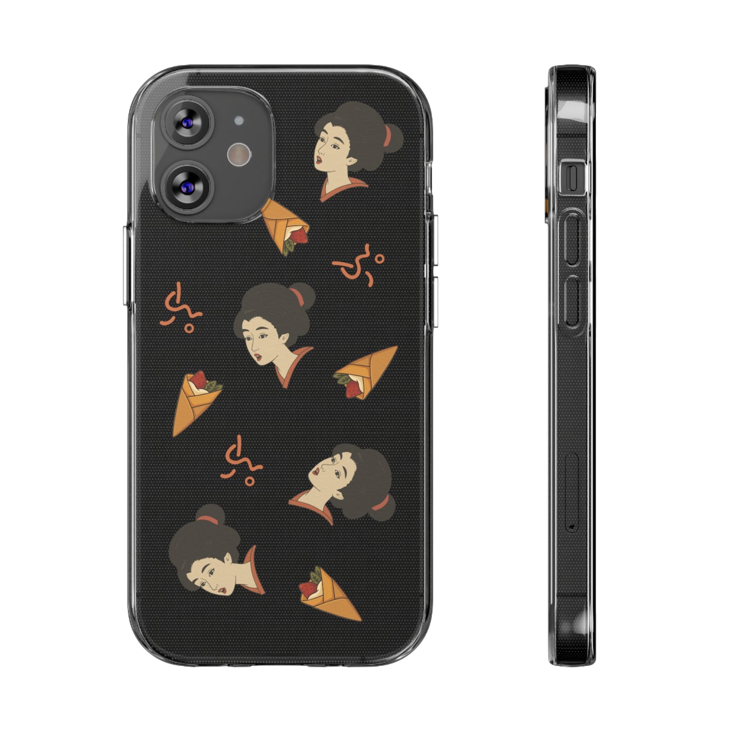 Charming Geisha Clear Silicone iPhone Case | Pancake