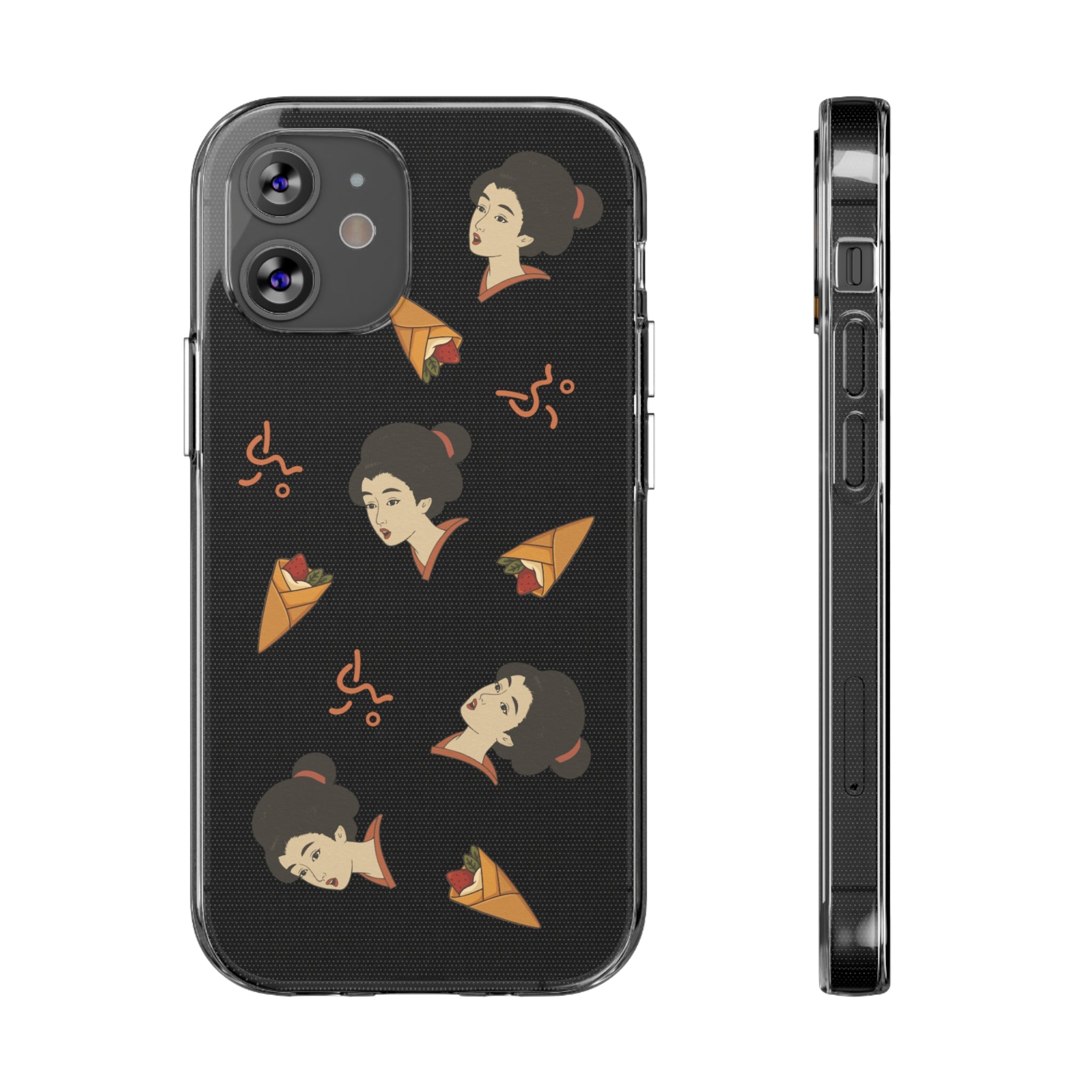 Charming Geisha Clear Silicone iPhone Case | Pancake