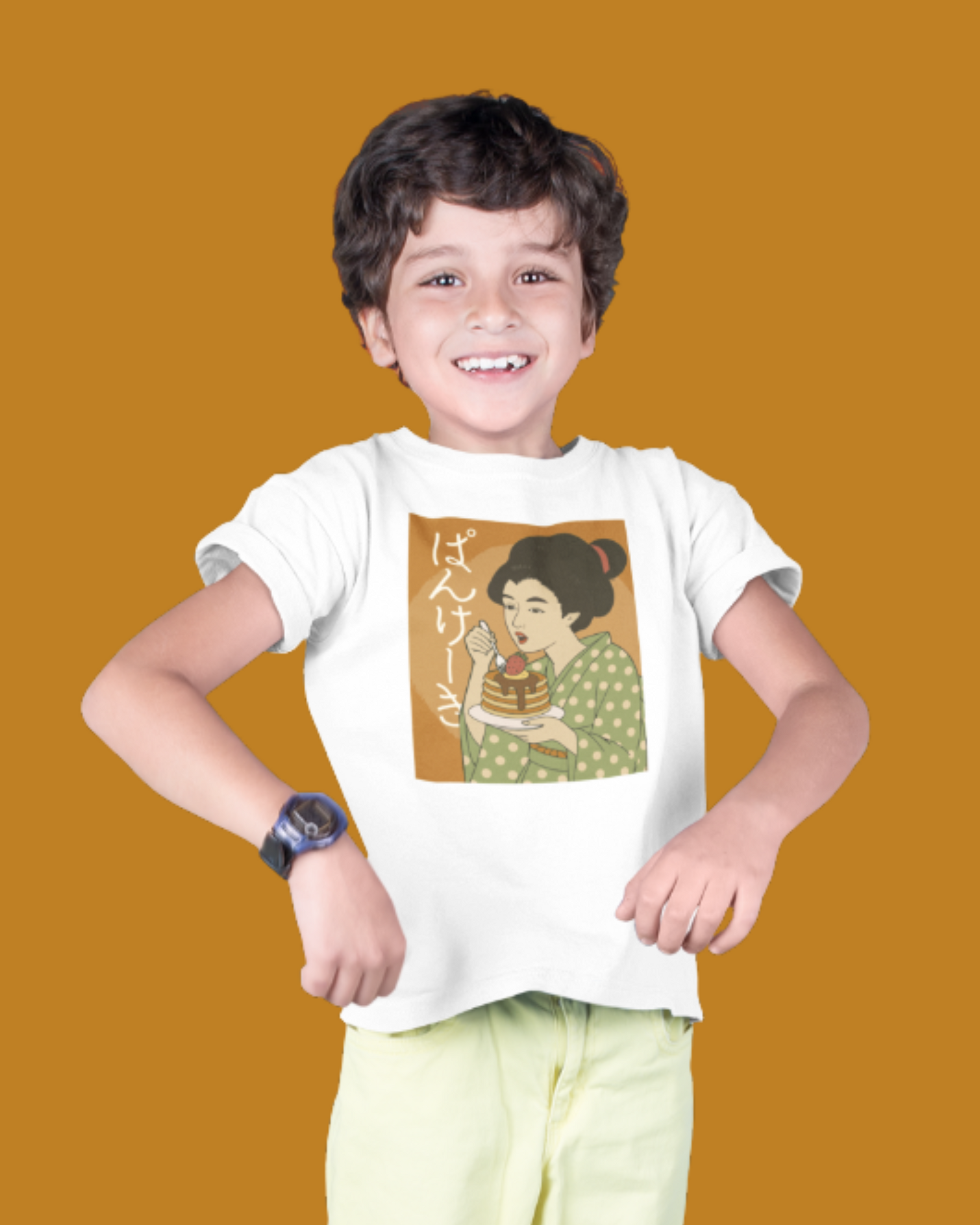 Charming Geisha Kids T-Shirt | Pancake