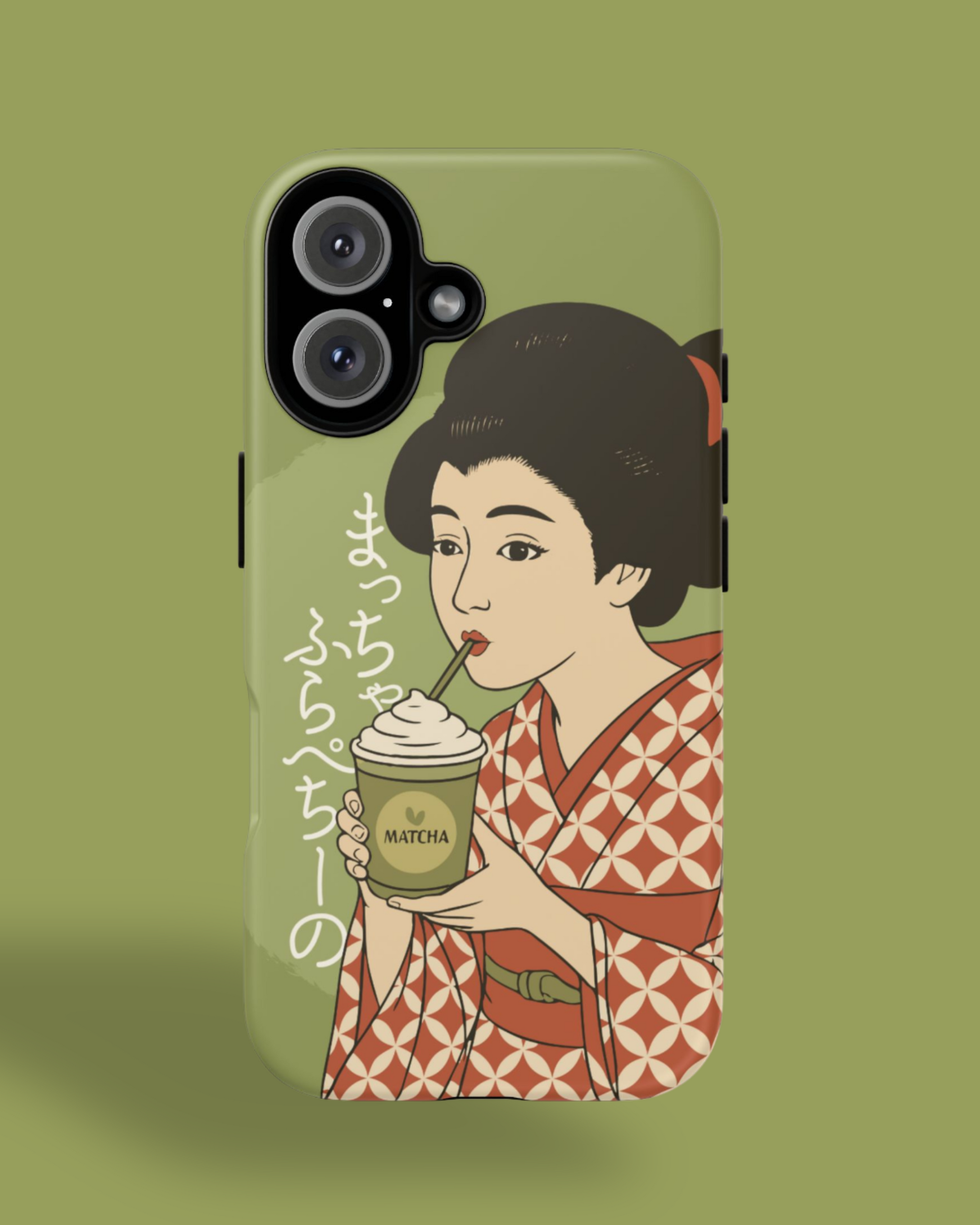 Charming Geisha iPhone Case | Matcha Frappuccino