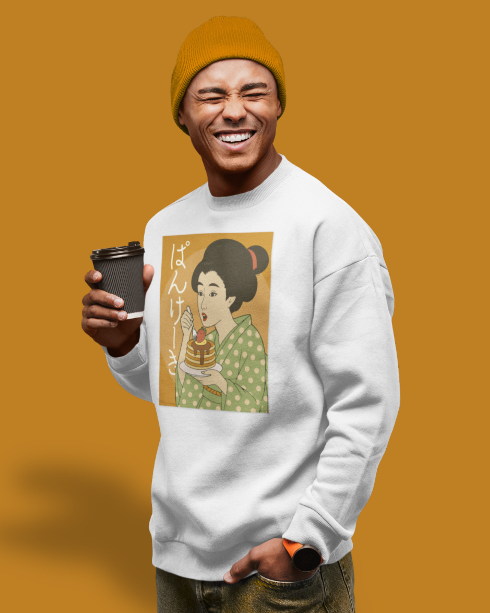 Charming Geisha Unisex Cozy Sweatshirt | Pancake