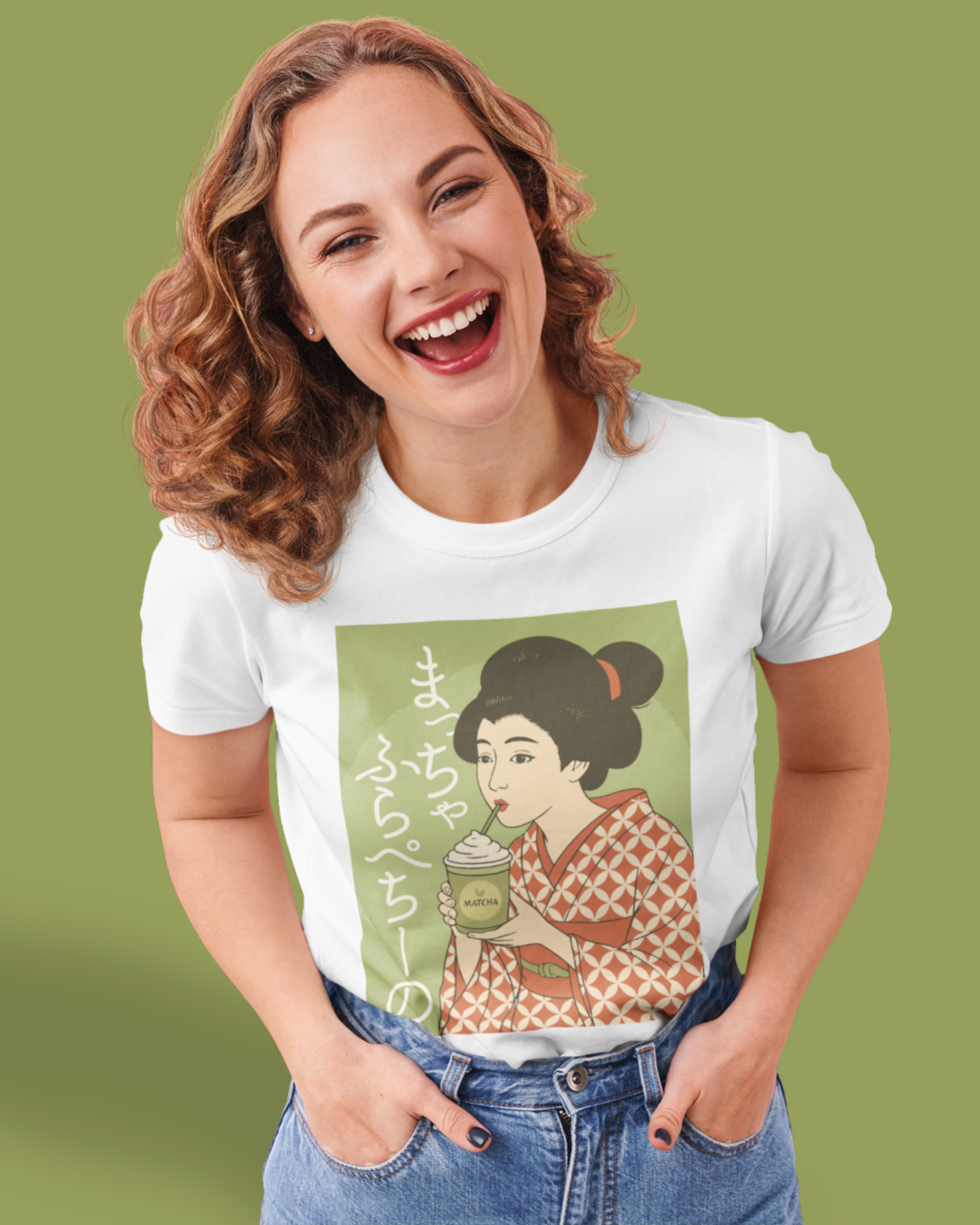 Charming Geisha Unisex Tee | Matcha